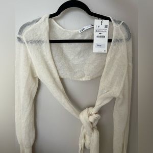 Off white Zara knit top